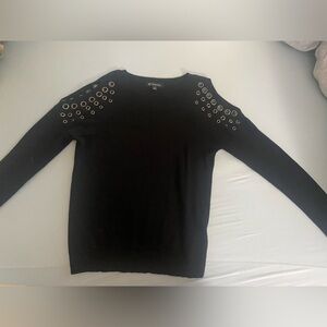 Black INC Sweater with peep shoulders